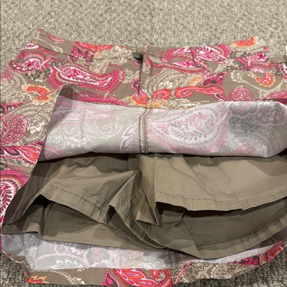 Tan and Pink skort, 10, NWT - Picture 6 of 6